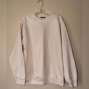 TALENTLESS Cream Crewneck Sweater